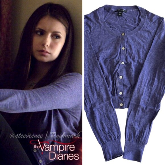 Banana Republic Cropped Cardigan ASO Elena Gilbert - Picture 1 of 9